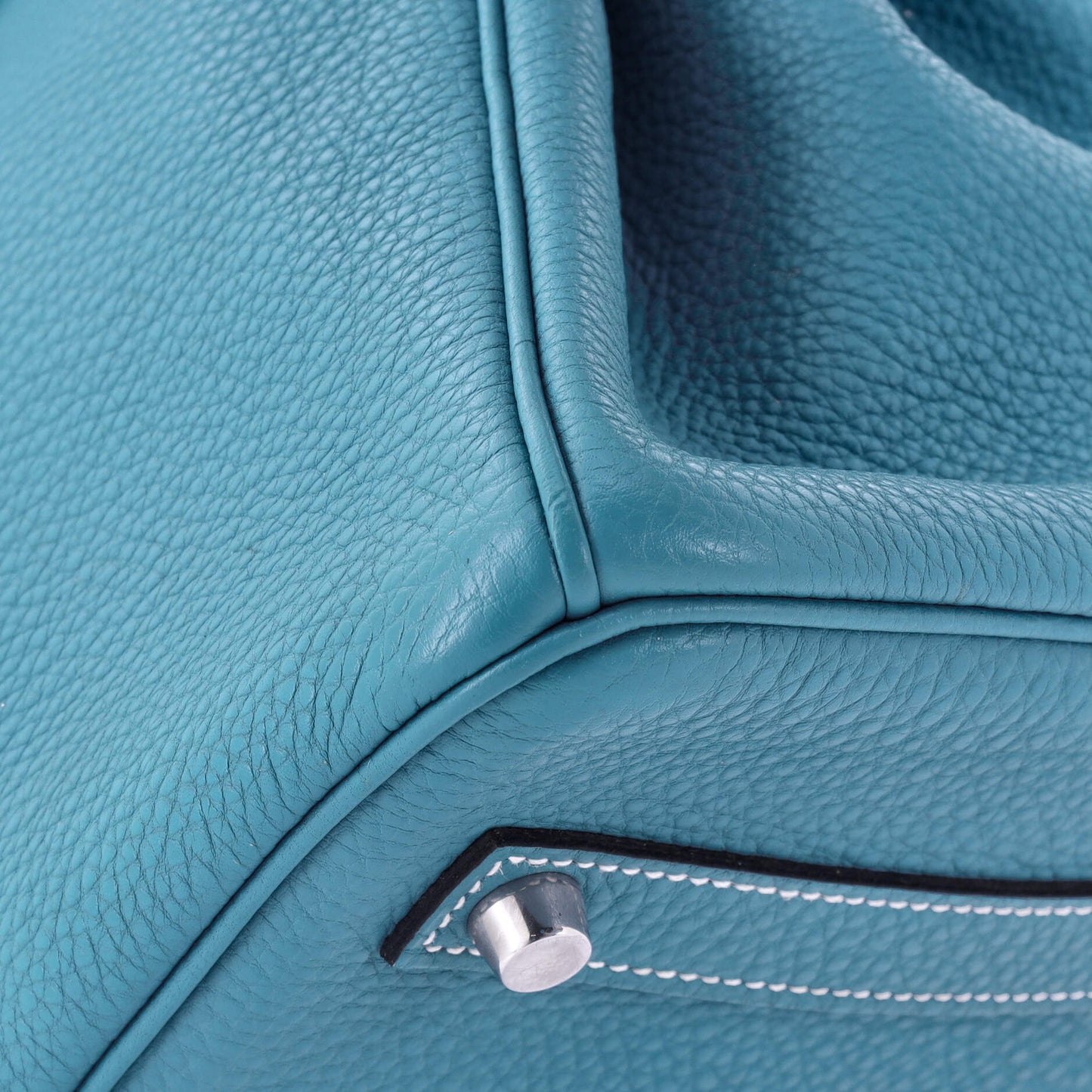 Birkin Handbag Bleu Jean Togo with Palladium Hardware 35