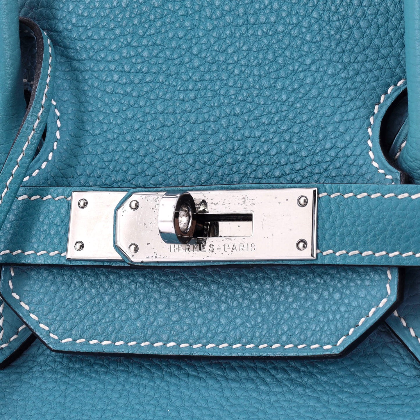 Birkin Handbag Bleu Jean Togo with Palladium Hardware 35