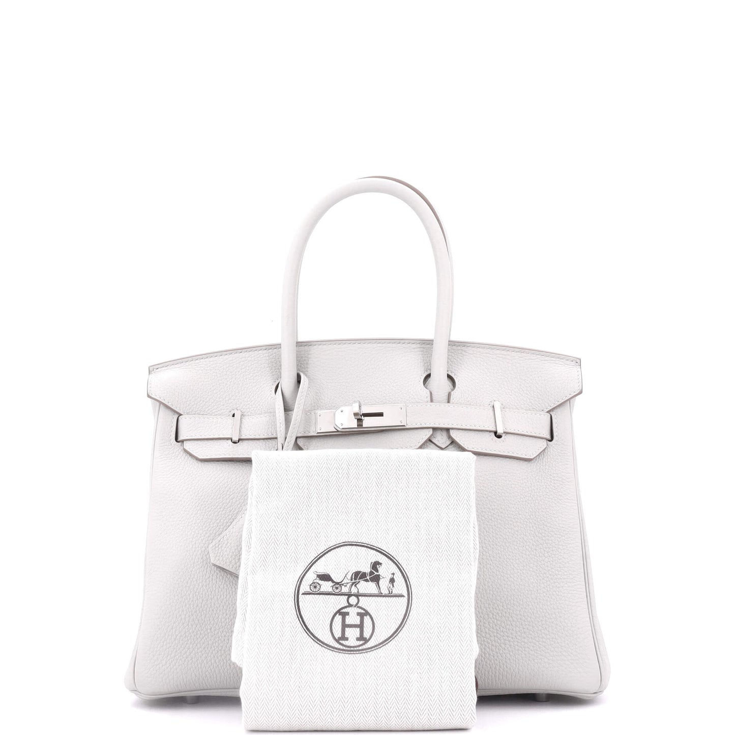 Birkin Handbag Grey Togo with Palladium Hardware 30