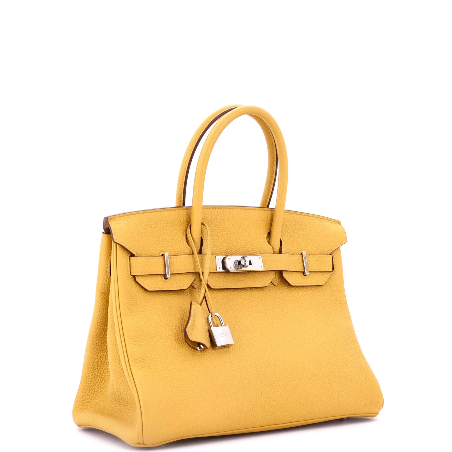 Birkin Handbag Jaune Ambre Togo with Palladium Hardware 30