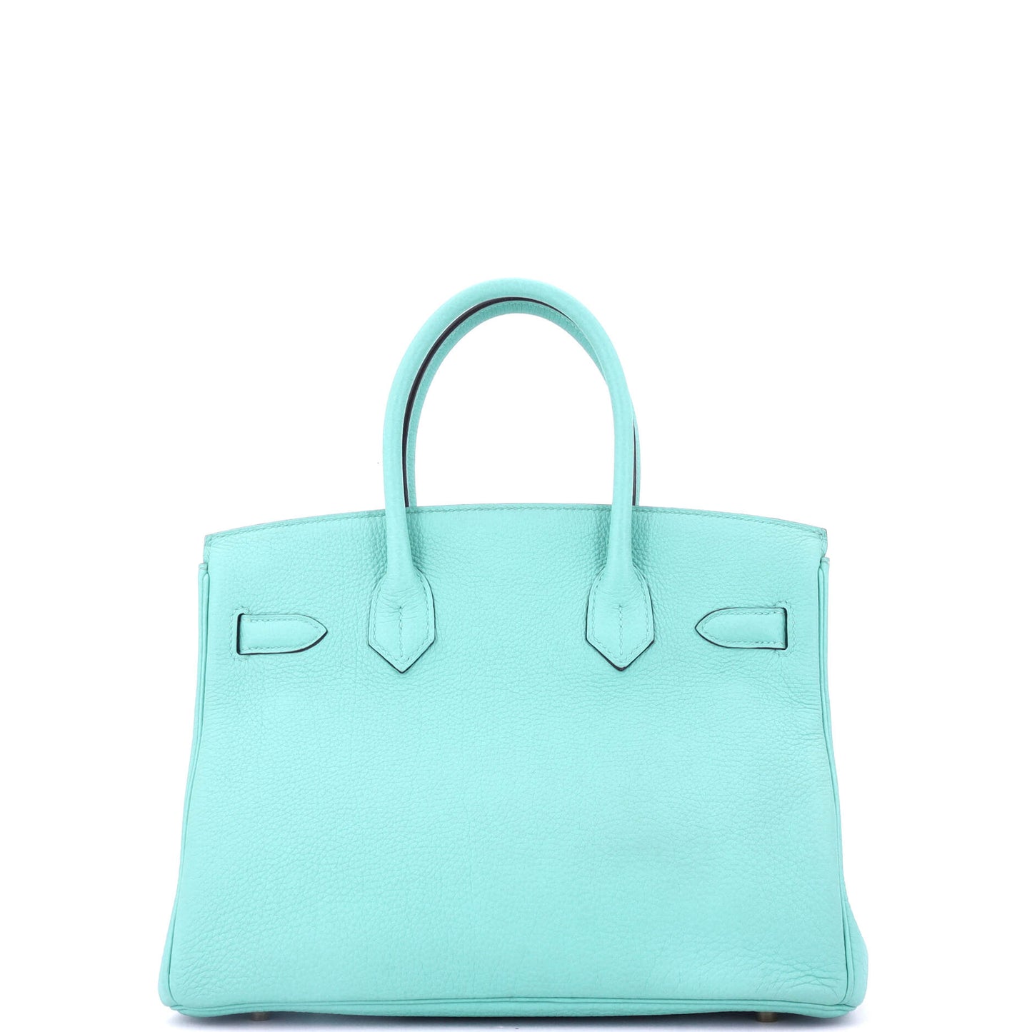 Birkin Handbag Bleu Atoll Togo with Gold Hardware 30