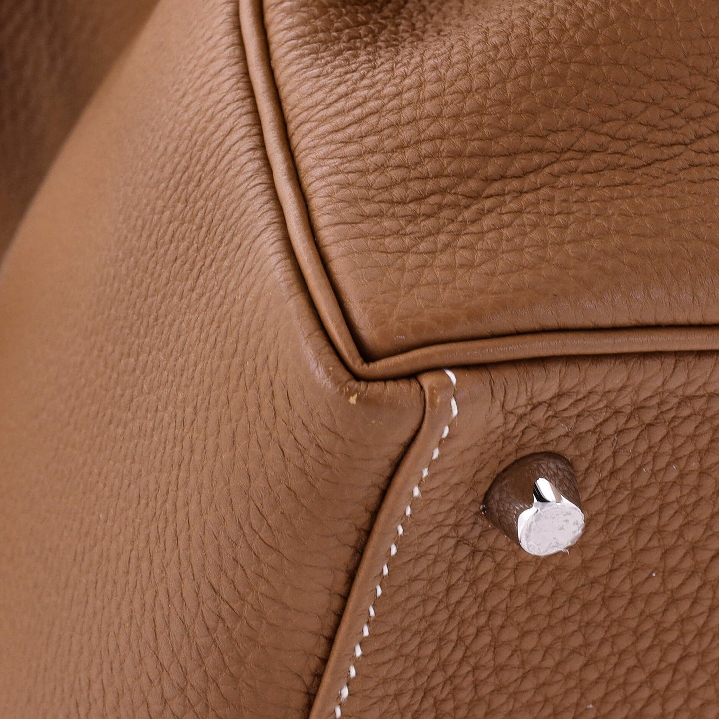 Kelly Handbag Gold Togo with Palladium Hardware 28