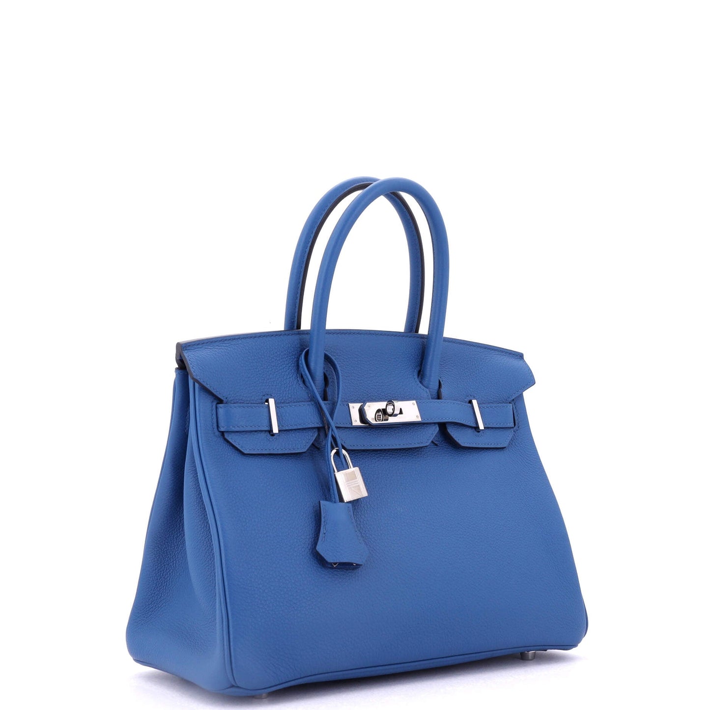 Birkin Handbag Bleu France Togo with Palladium Hardware 30