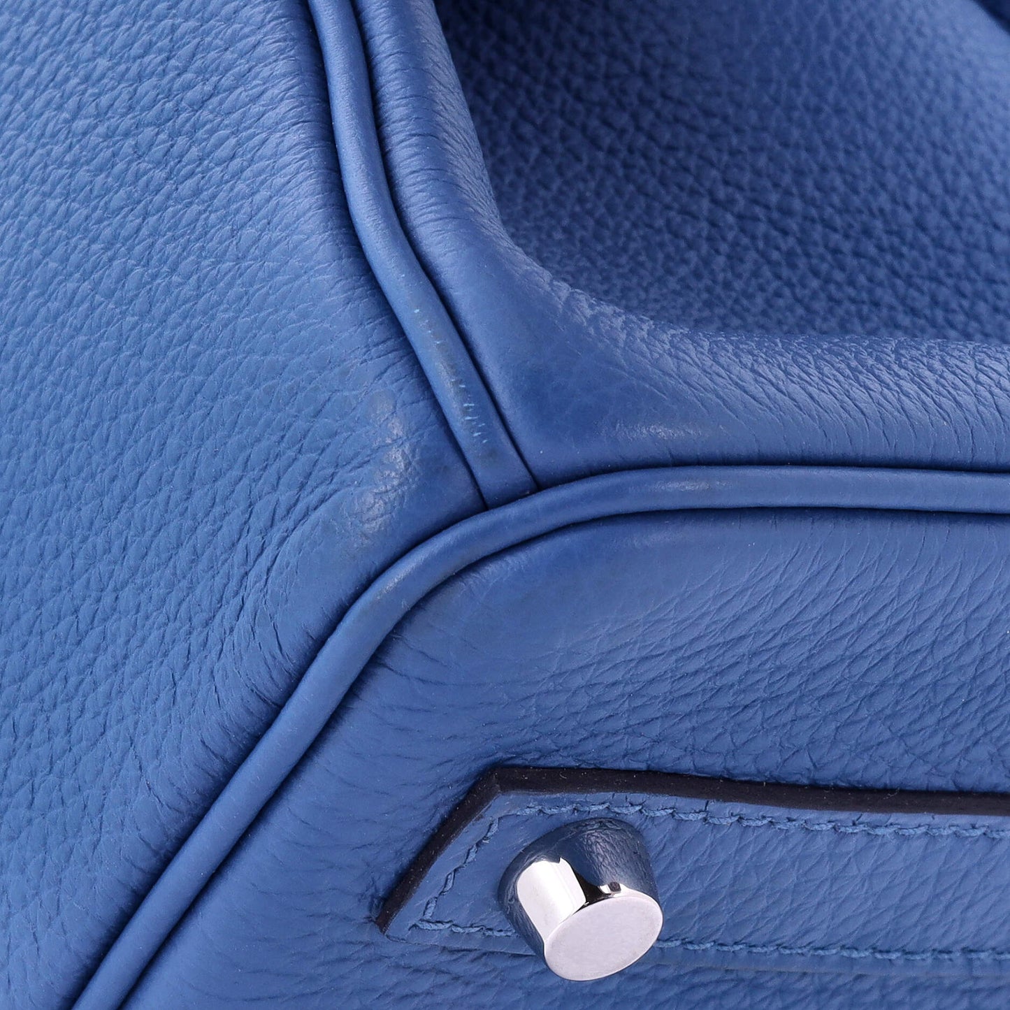 Birkin Handbag Bleu France Togo with Palladium Hardware 30