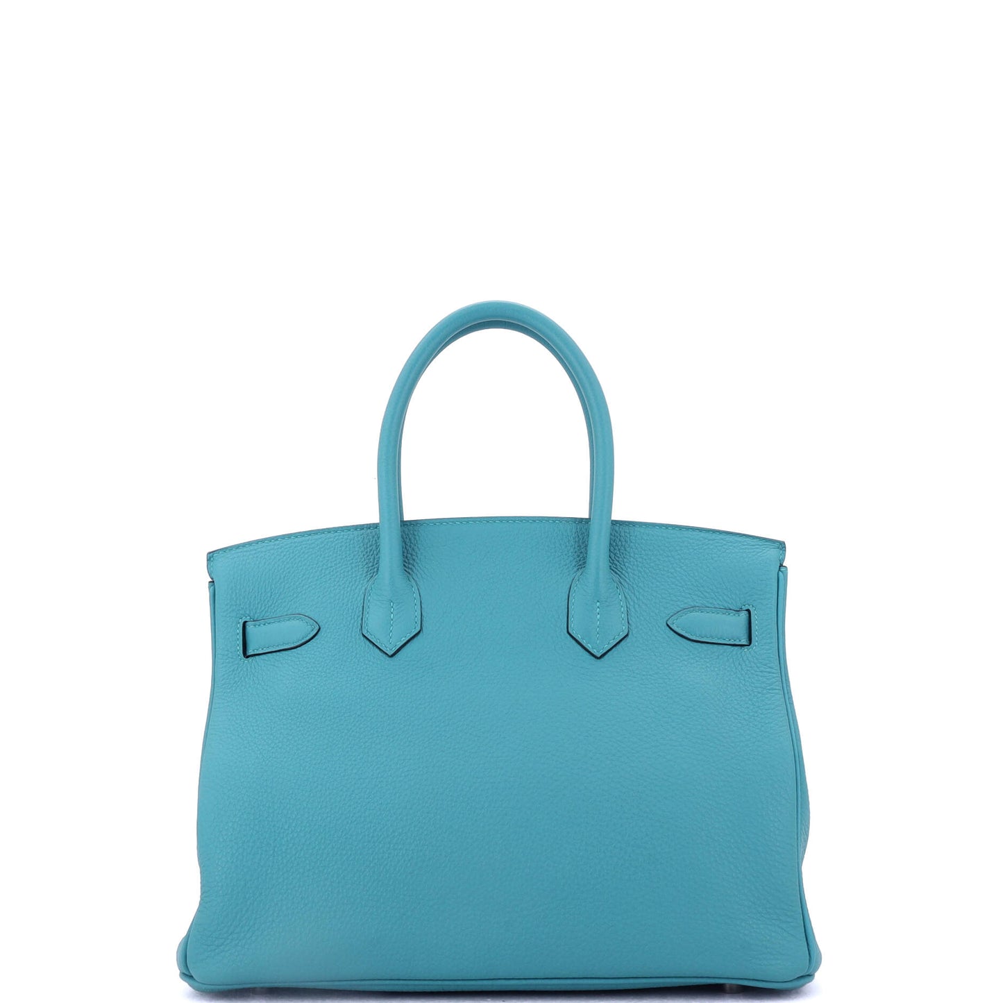 Birkin Handbag Turquoise Togo with Palladium Hardware 30