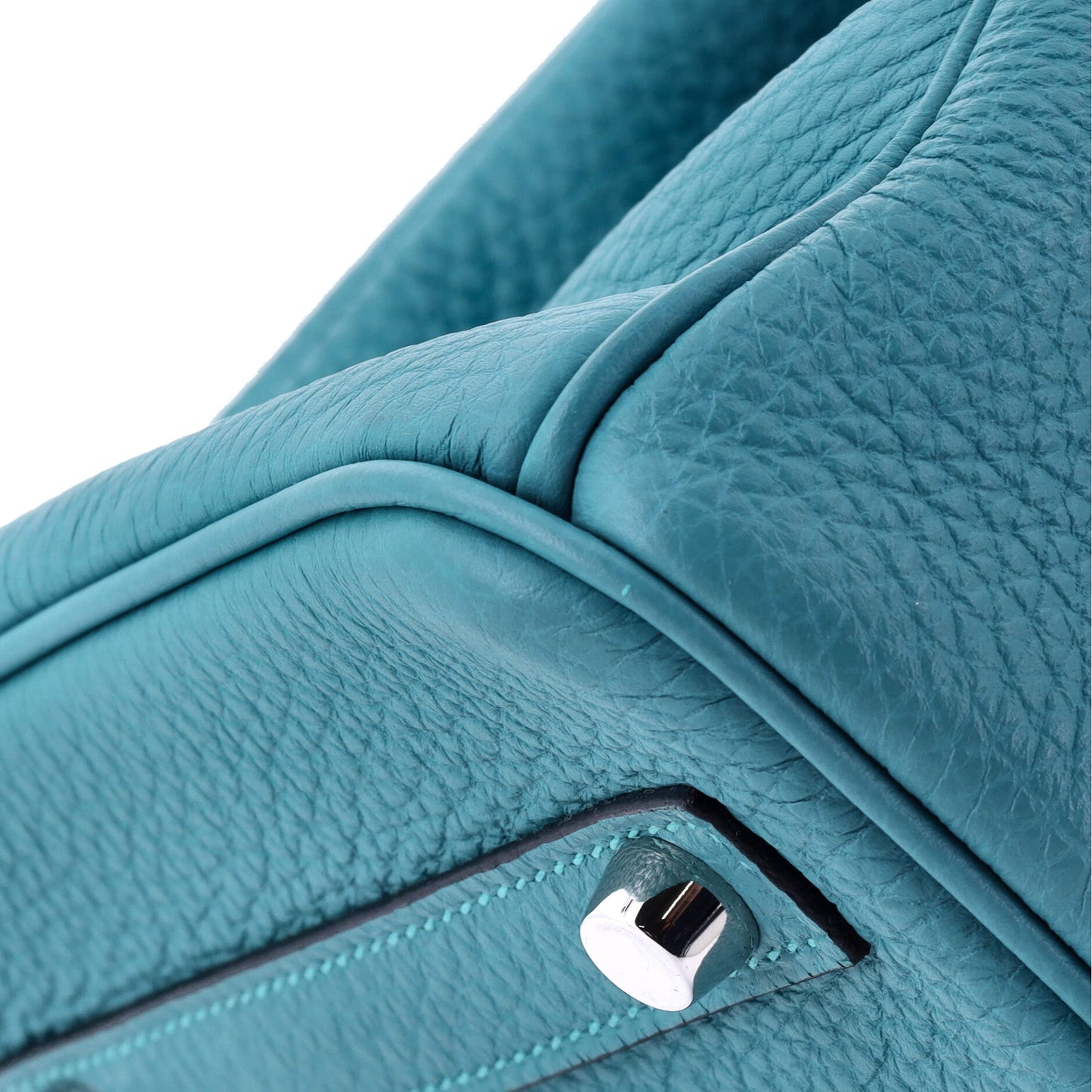 Birkin Handbag Turquoise Togo with Palladium Hardware 30
