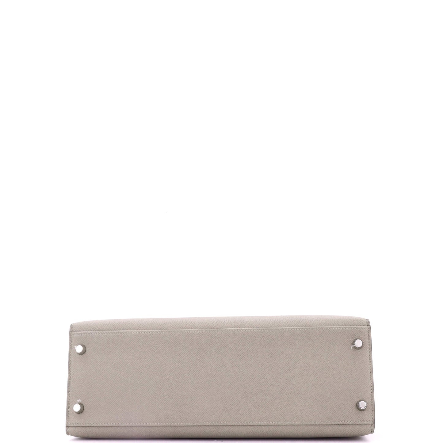 Kelly Handbag Grey Epsom with Palladium Hardware 32