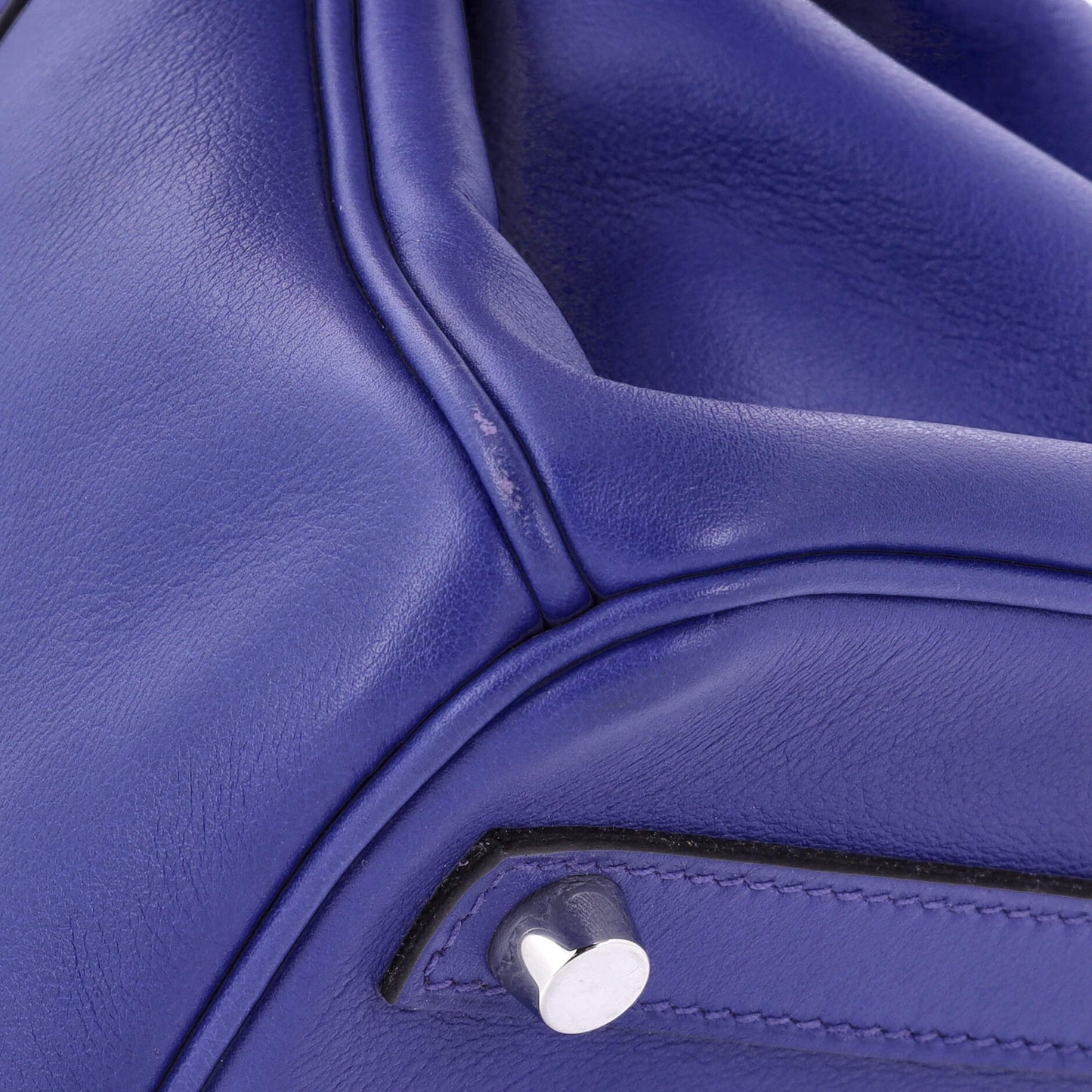 Birkin Handbag Bleu Electrique Swift with Palladium Hardware 30