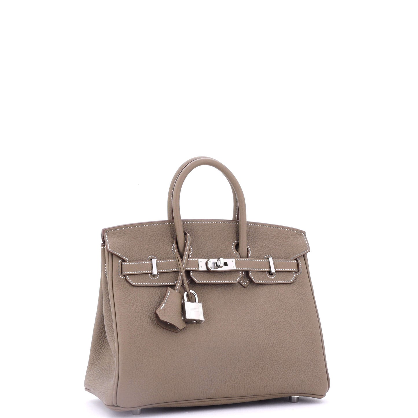 Birkin Handbag Grey Togo with Palladium Hardware 25