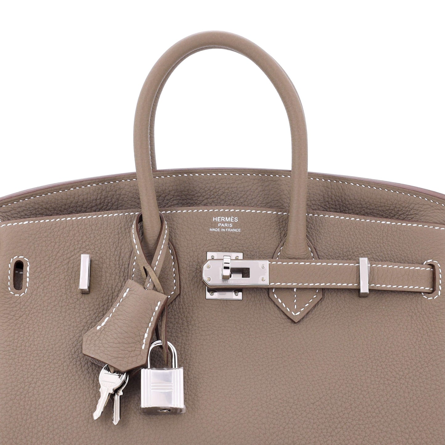 Birkin Handbag Grey Togo with Palladium Hardware 25