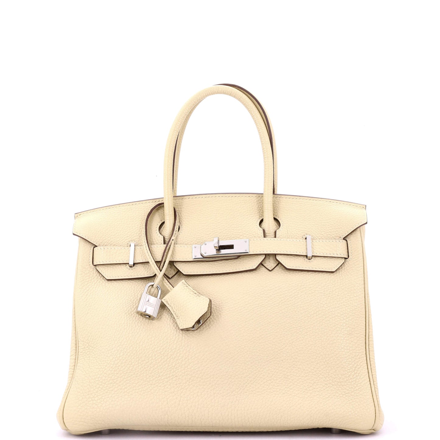 Birkin Handbag Light Togo with Palladium Hardware 30