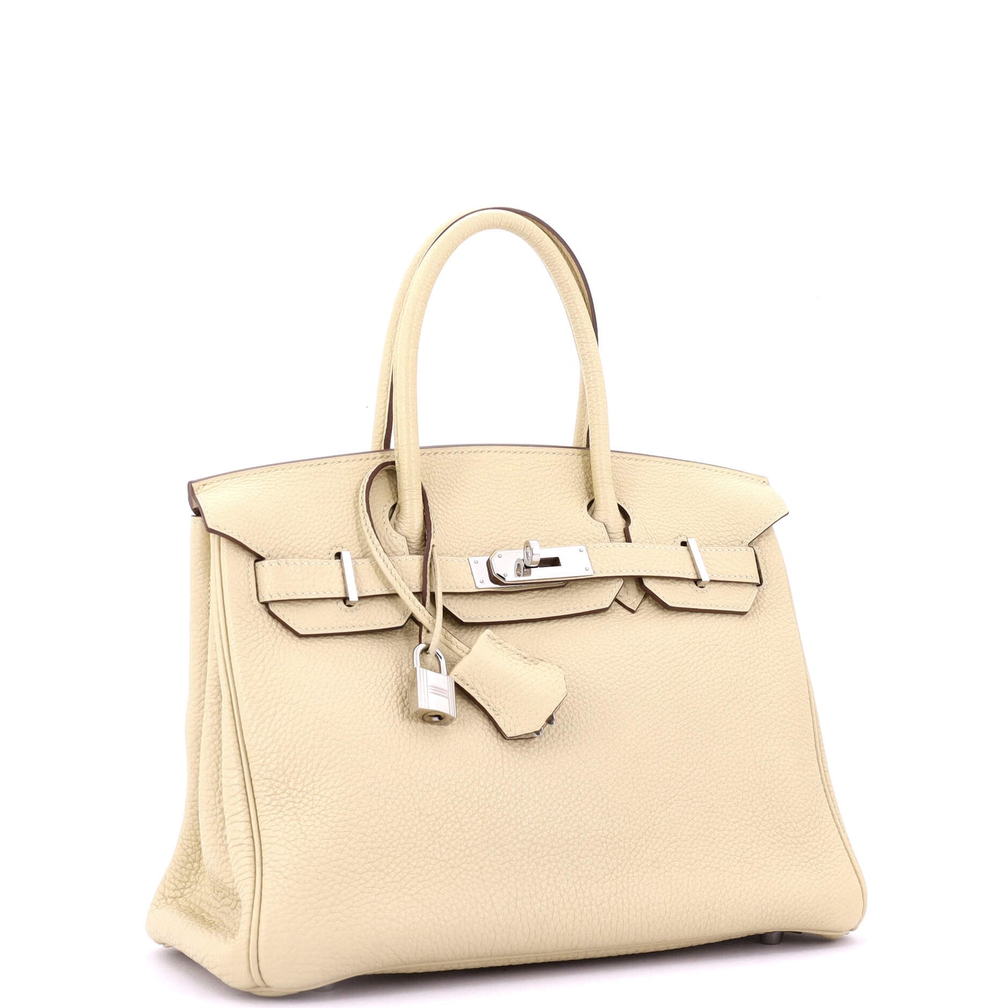 Birkin Handbag Light Togo with Palladium Hardware 30