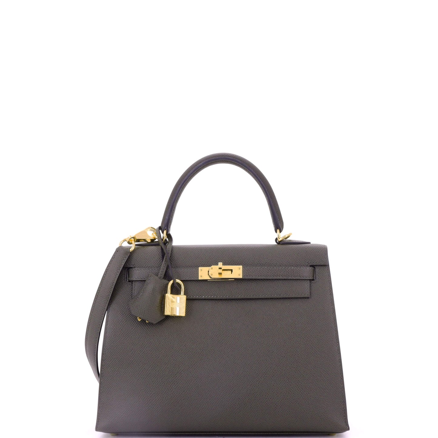 Kelly Handbag Vert Maquis Epsom with Gold Hardware 25