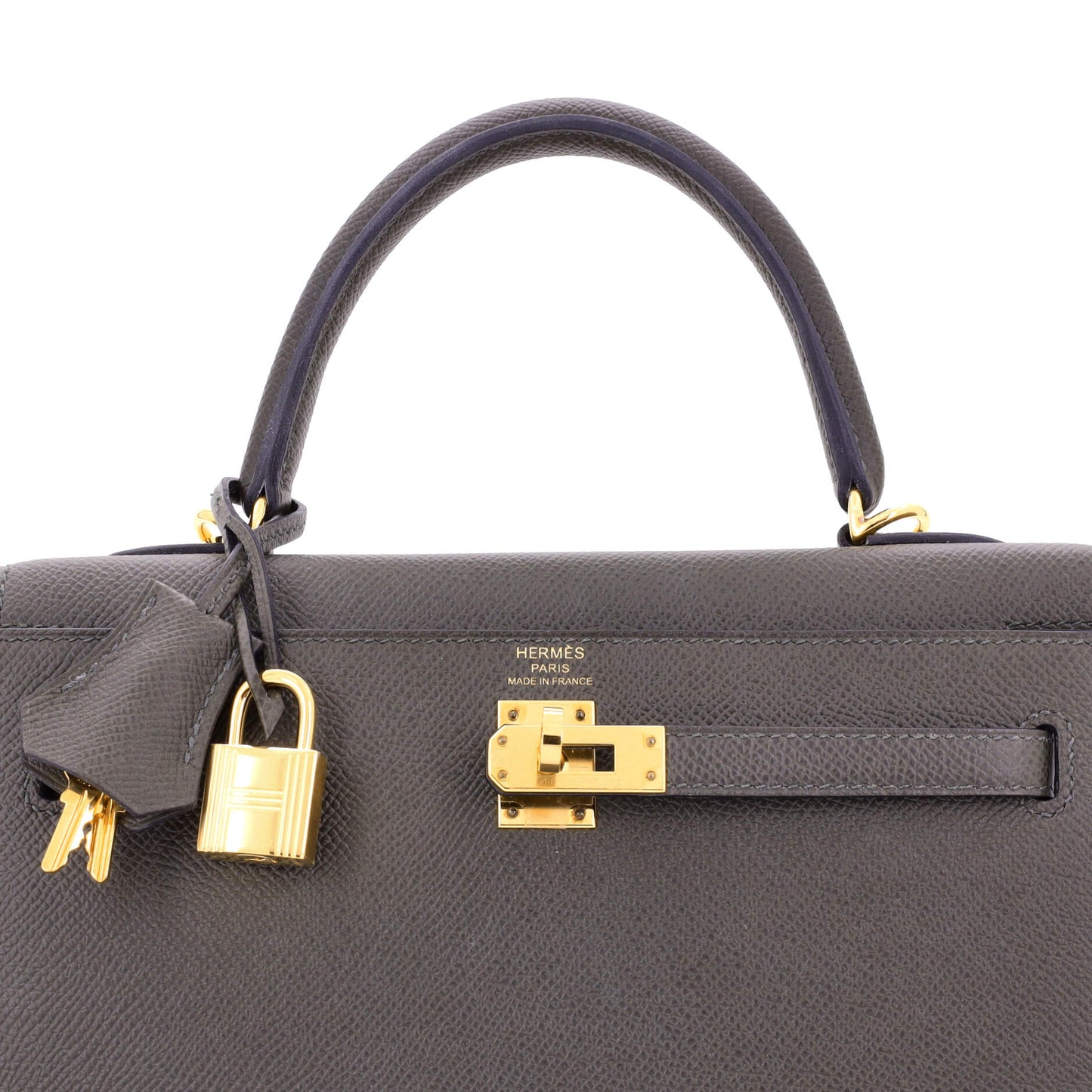 Kelly Handbag Vert Maquis Epsom with Gold Hardware 25