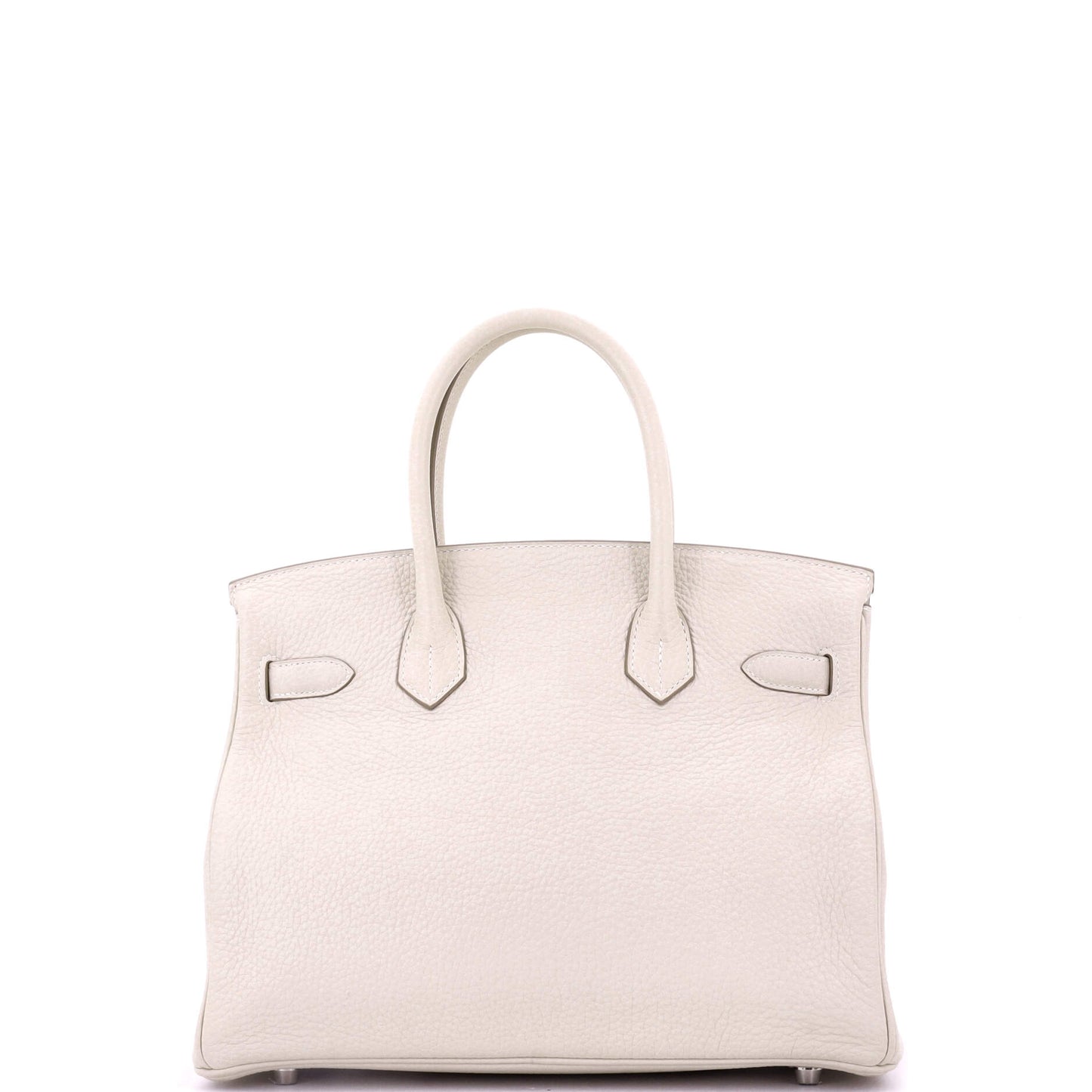Birkin Handbag Light Clemence with Palladium Hardware 30