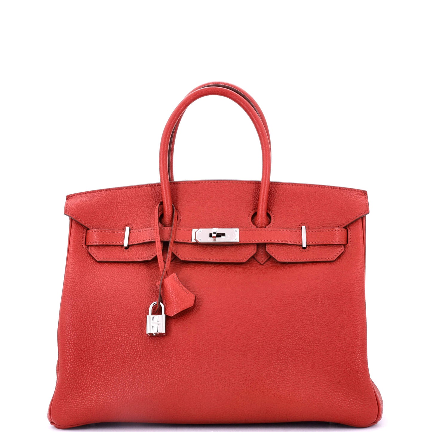 Birkin Handbag Rouge Casaque Togo with Palladium Hardware 35