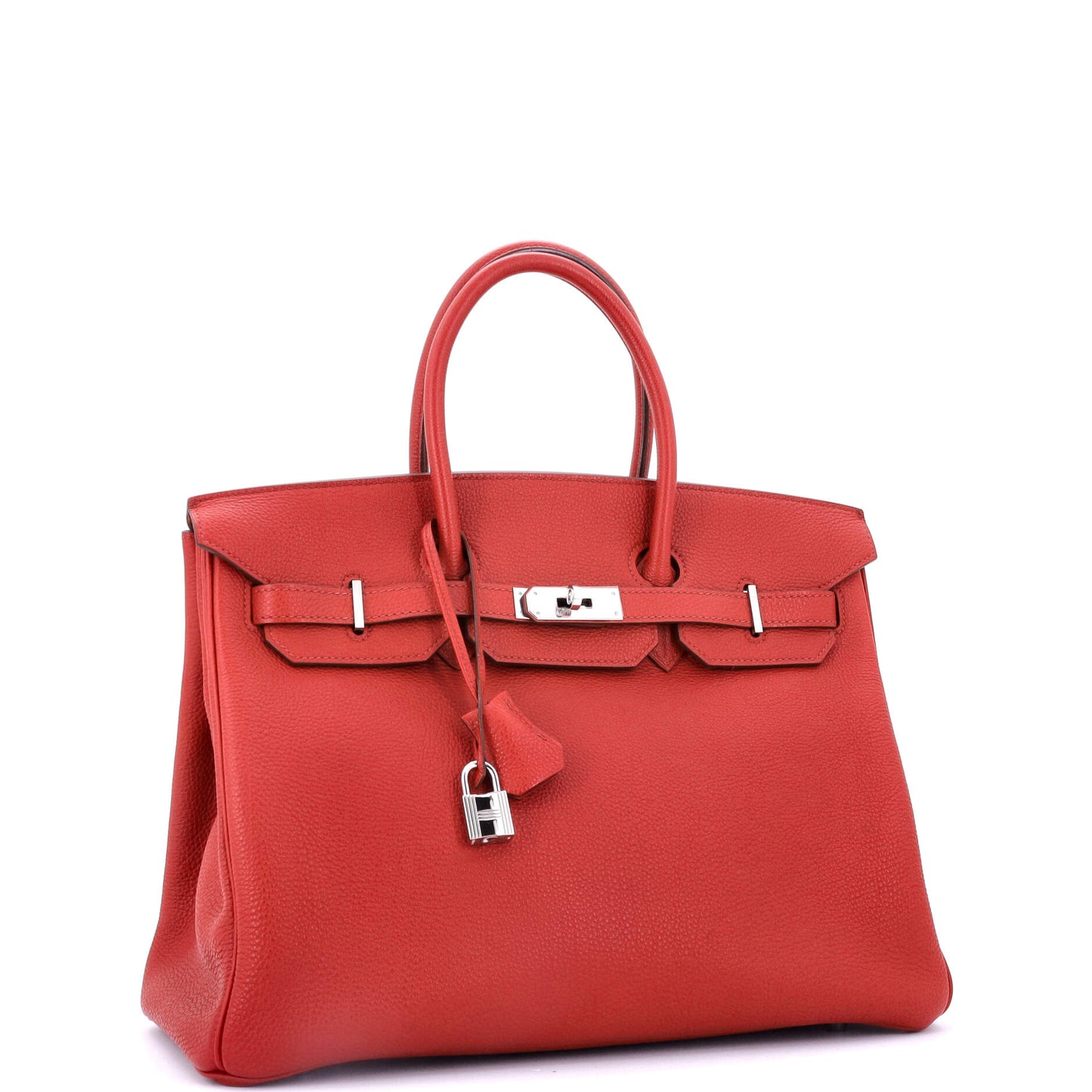 Birkin Handbag Rouge Casaque Togo with Palladium Hardware 35