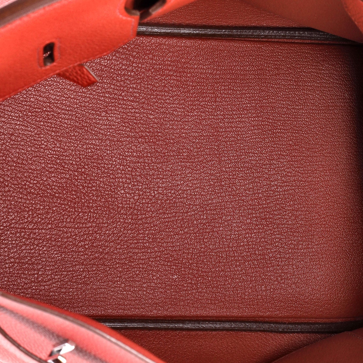 Birkin Handbag Rouge Casaque Togo with Palladium Hardware 35