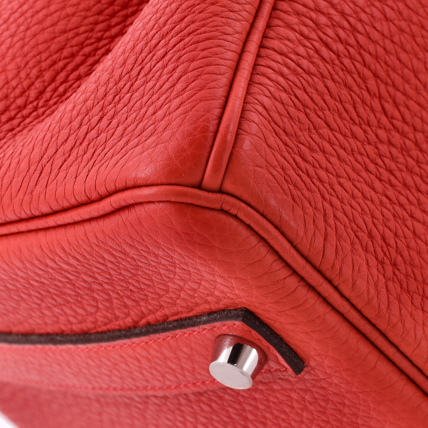 Birkin Handbag Rouge Casaque Togo with Palladium Hardware 35