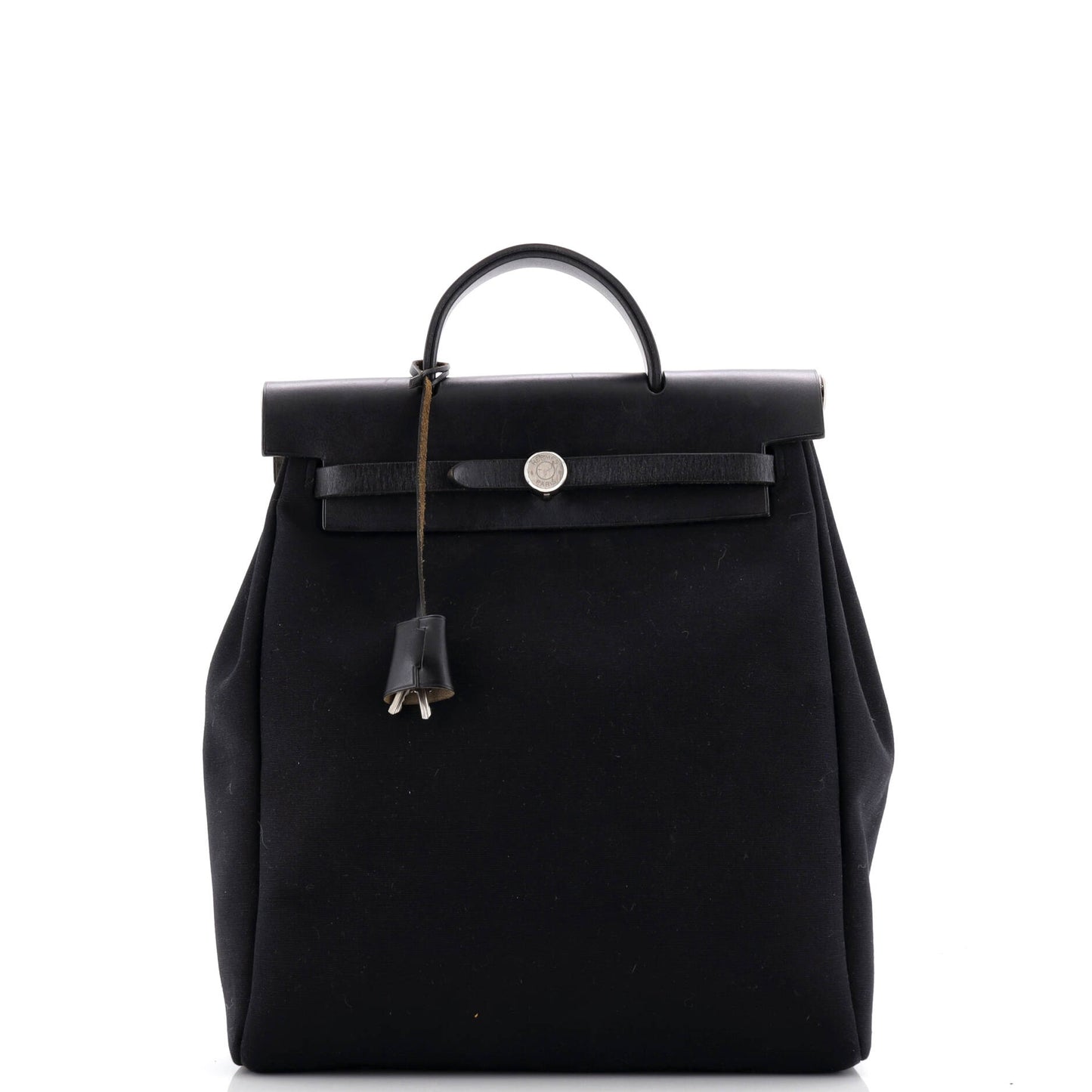 Herbag A Dos Zip Backpack Toile and Leather