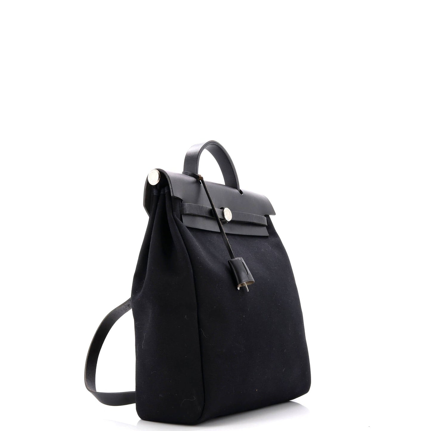 Herbag A Dos Zip Backpack Toile and Leather