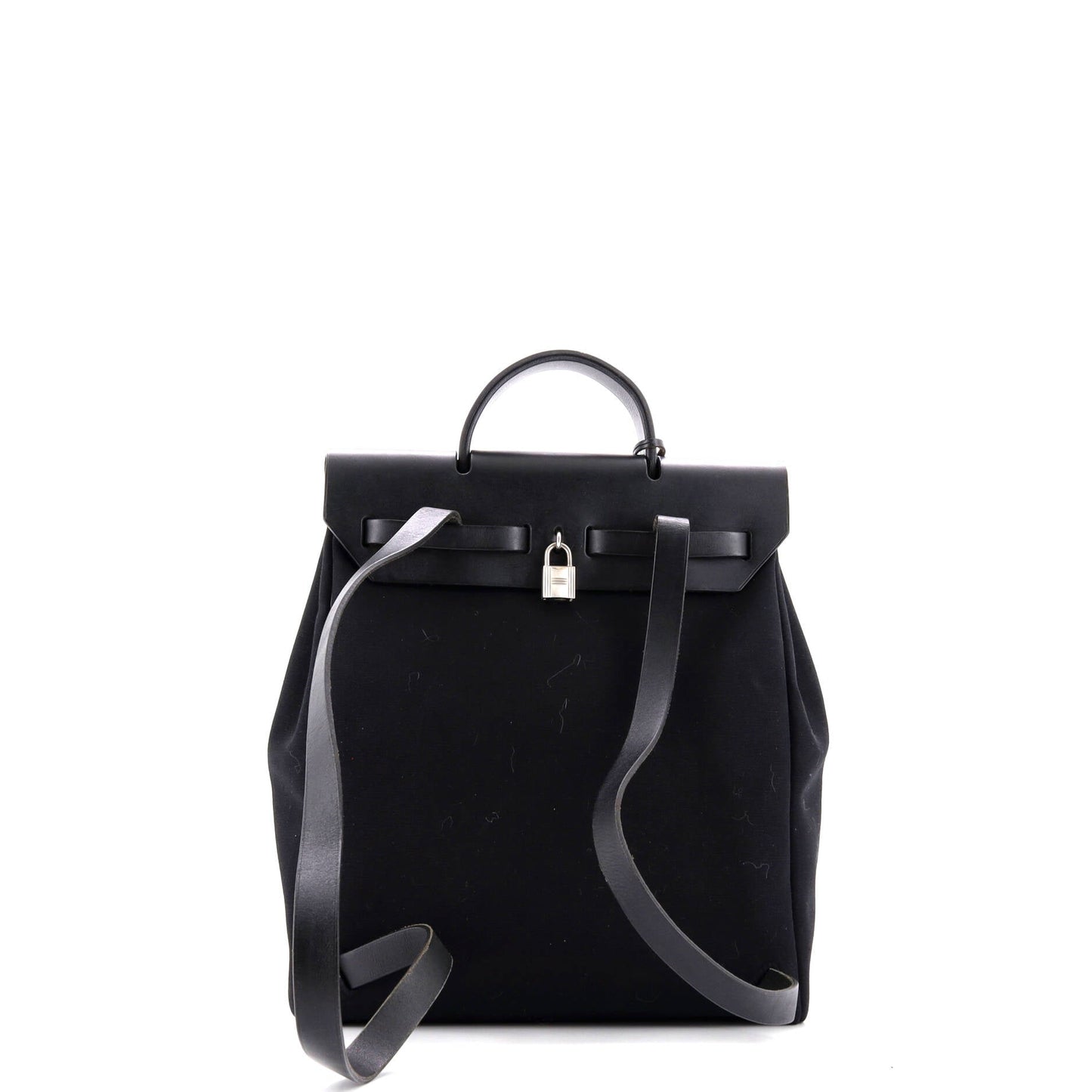 Herbag A Dos Zip Backpack Toile and Leather