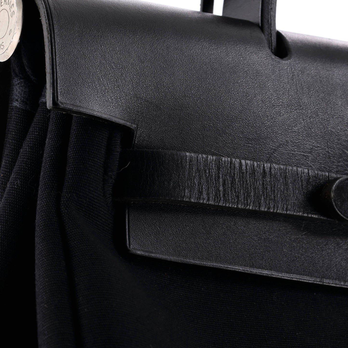 Herbag A Dos Zip Backpack Toile and Leather