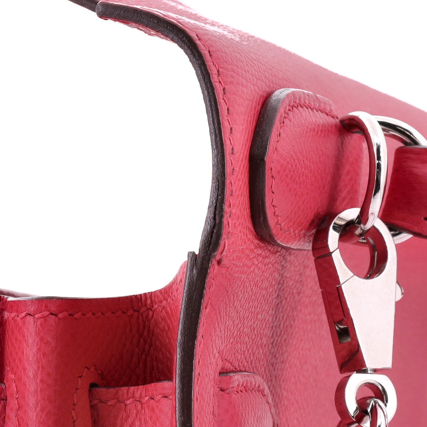 Kelly Handbag Rose Extreme Epsom with Palladium Hardware 28