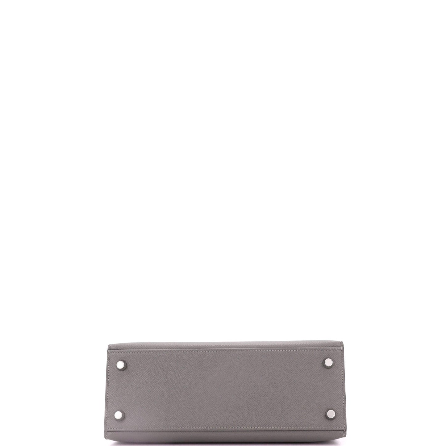 Kelly Handbag Grey Epsom with Palladium Hardware 25