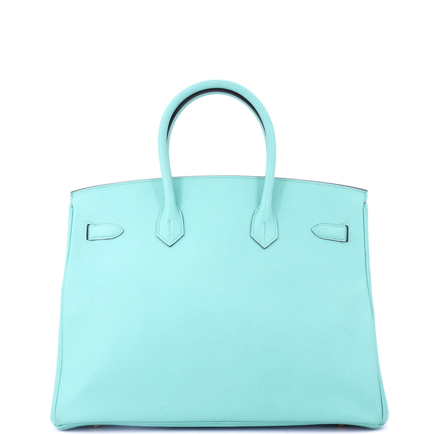 Birkin Handbag Bleu Atoll Epsom with Gold Hardware 35