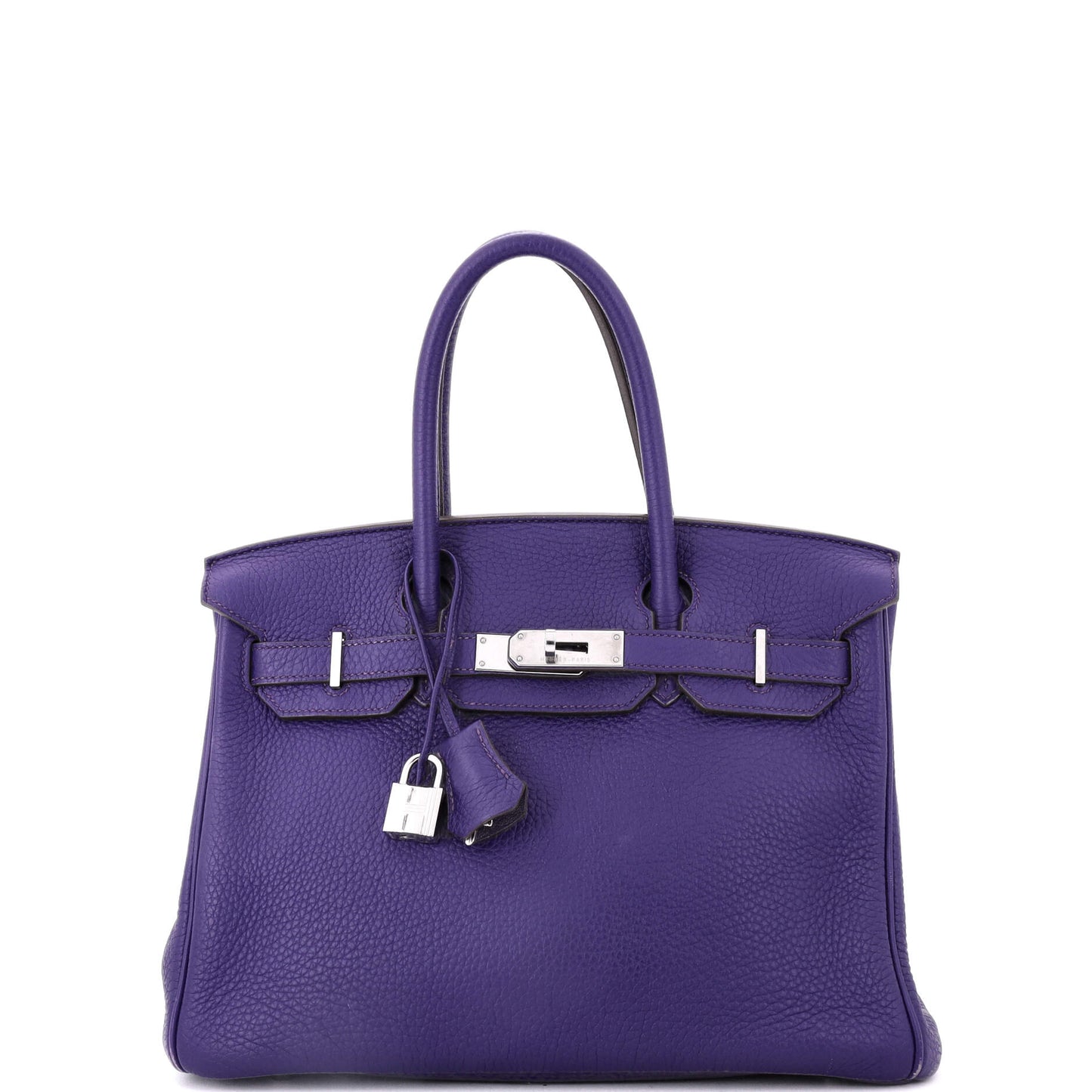 Birkin Handbag Iris Togo with Palladium Hardware 30