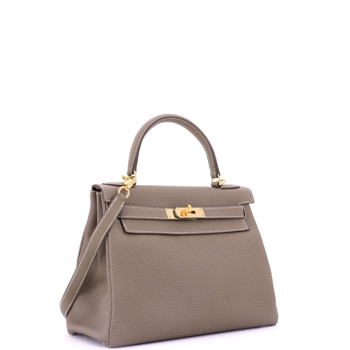 Kelly Handbag Grey Togo with Gold Hardware 28