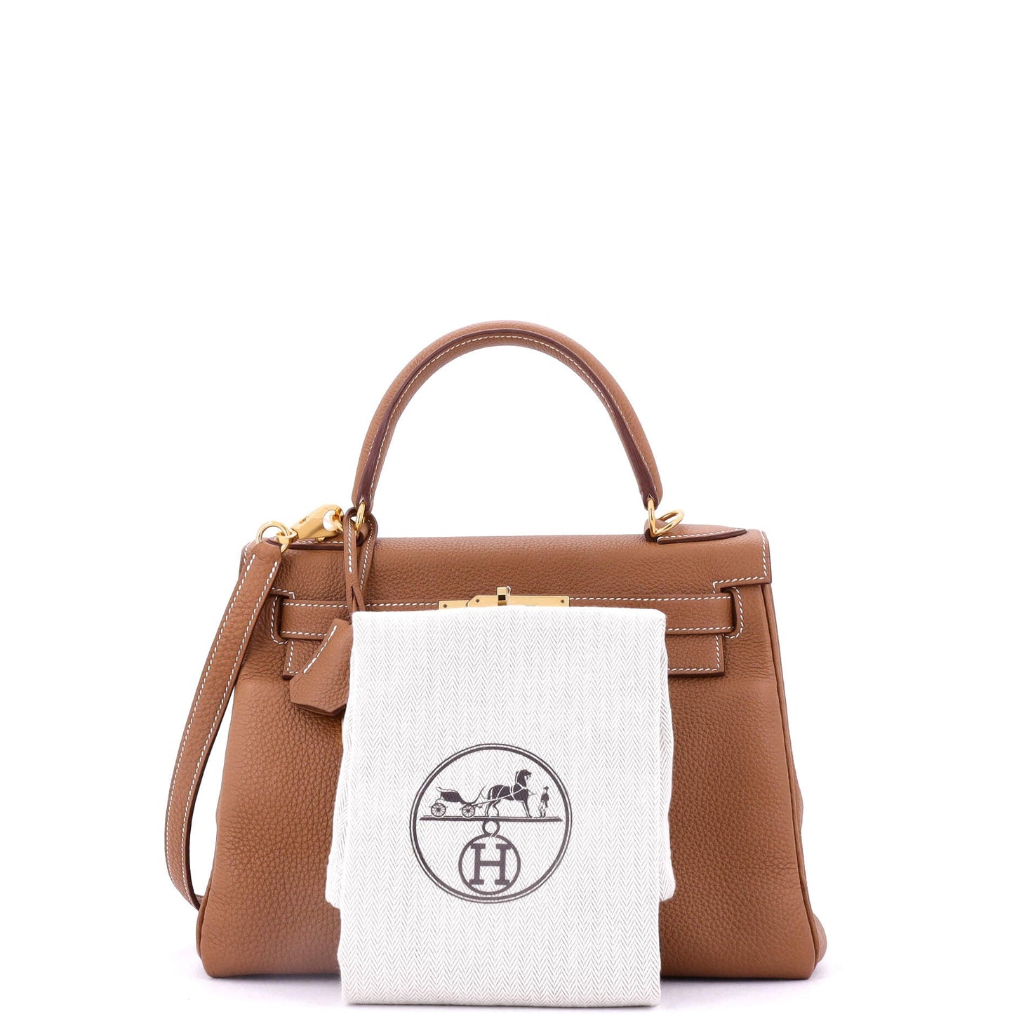 Kelly Handbag Gold Togo with Gold Hardware 28