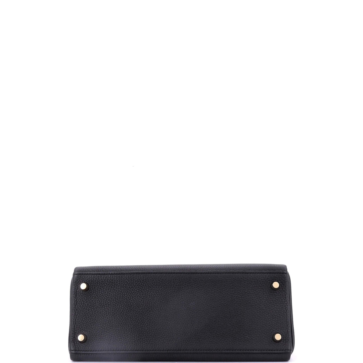 Kelly Handbag Noir Togo with Gold Hardware 28
