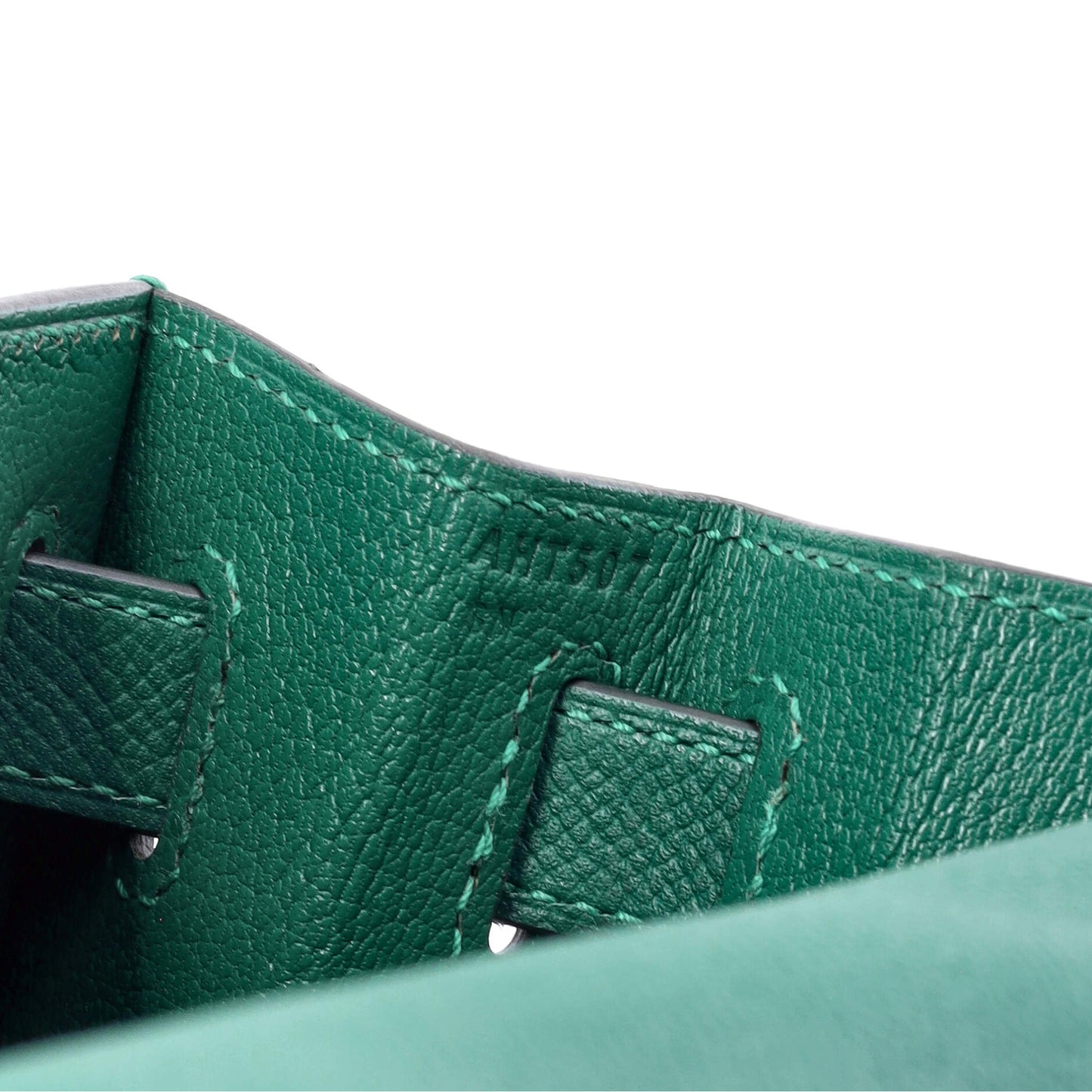 Kelly Handbag Vert Vertigo Epsom with Gold Hardware 28