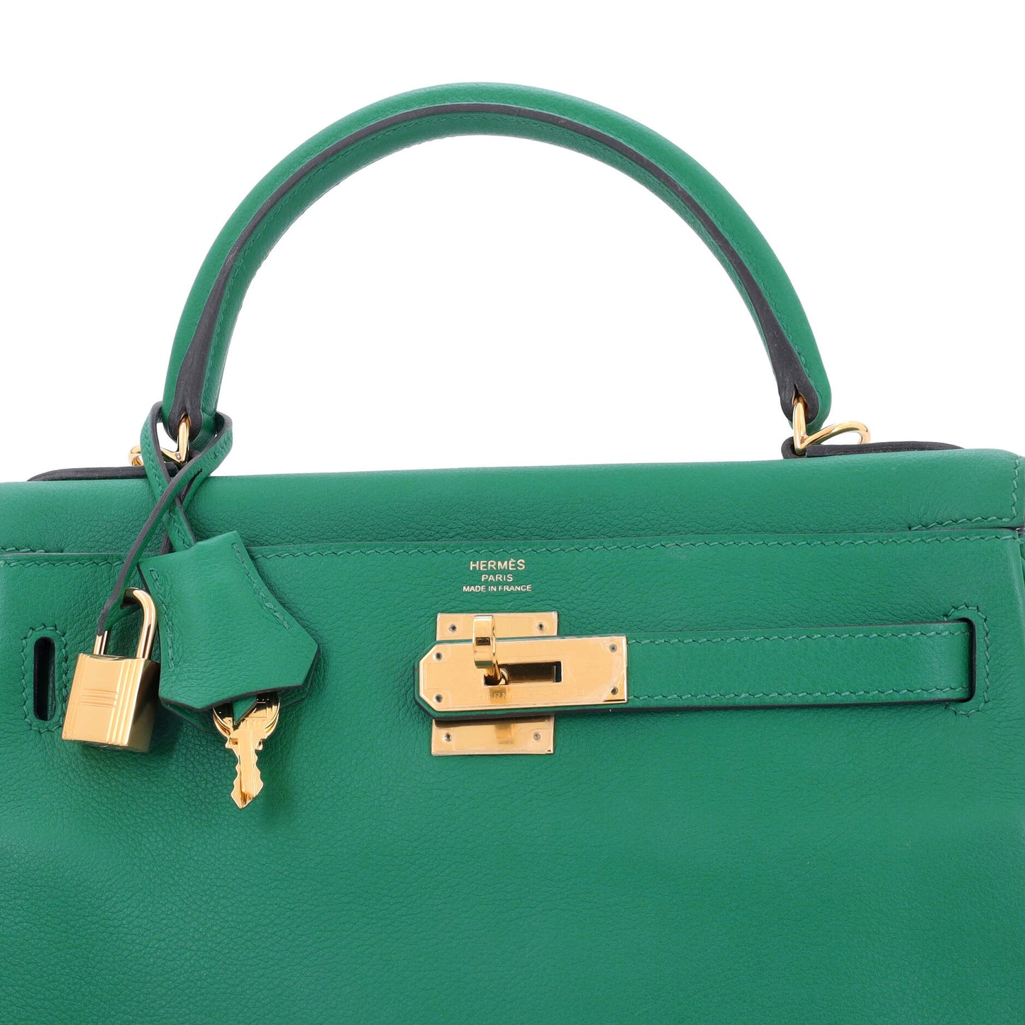 Kelly Handbag Vert Vertigo Evercolor with Gold Hardware 28