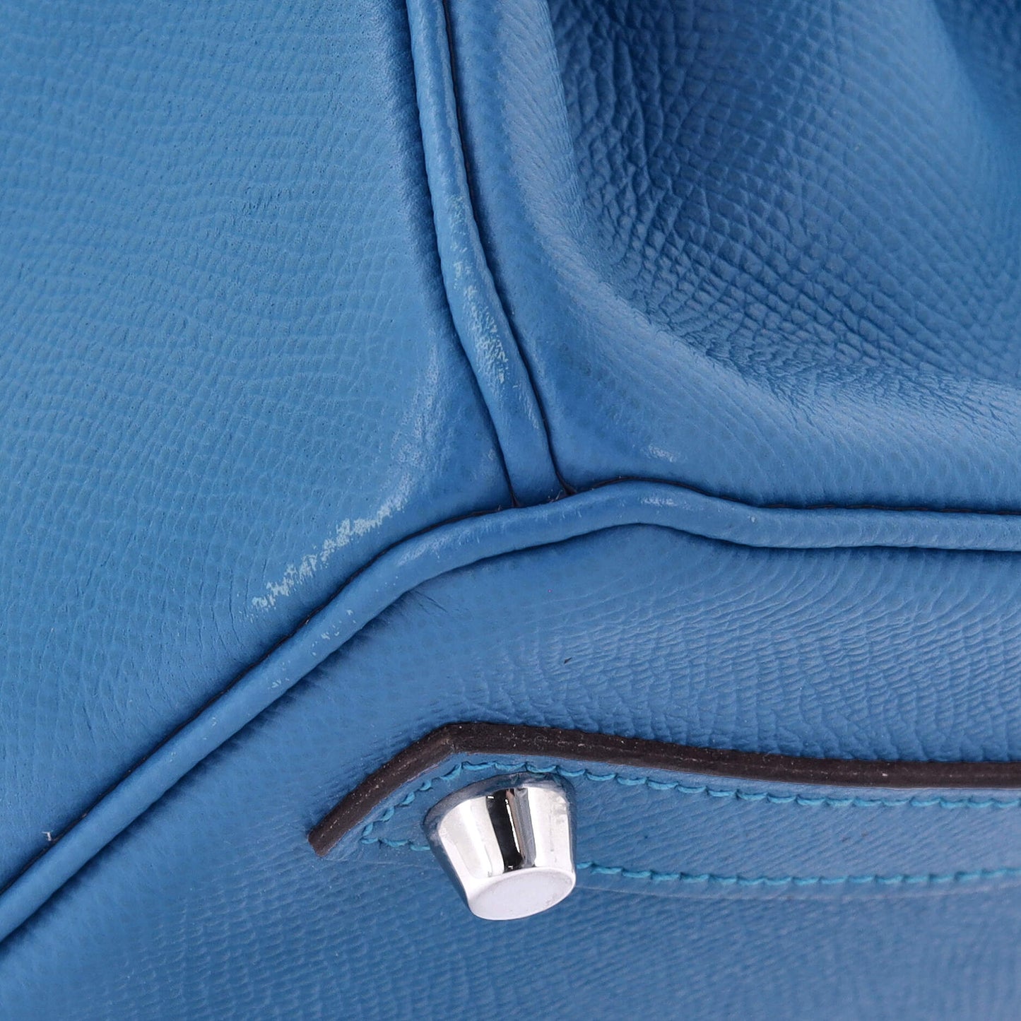 Birkin Handbag Mykonos Epsom with Palladium Hardware 25