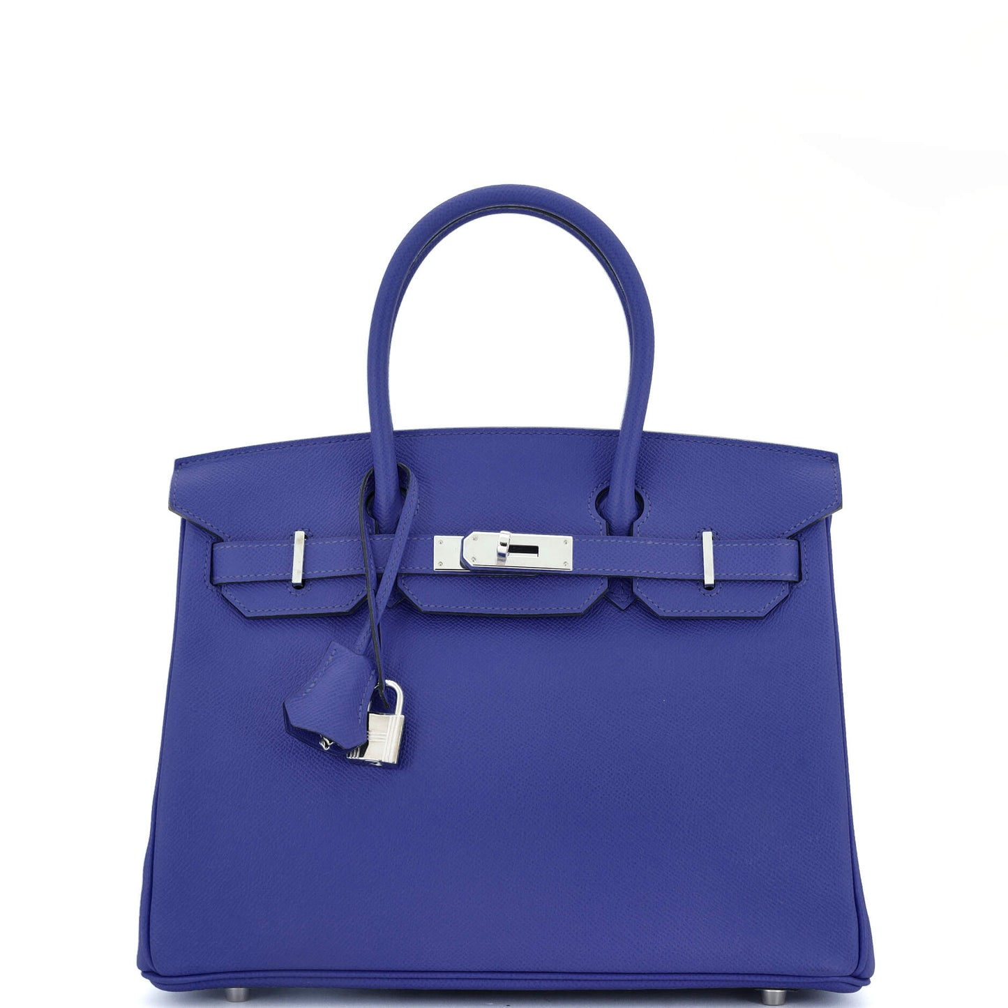Birkin Handbag Bleu Electrique Epsom with Palladium Hardware 30