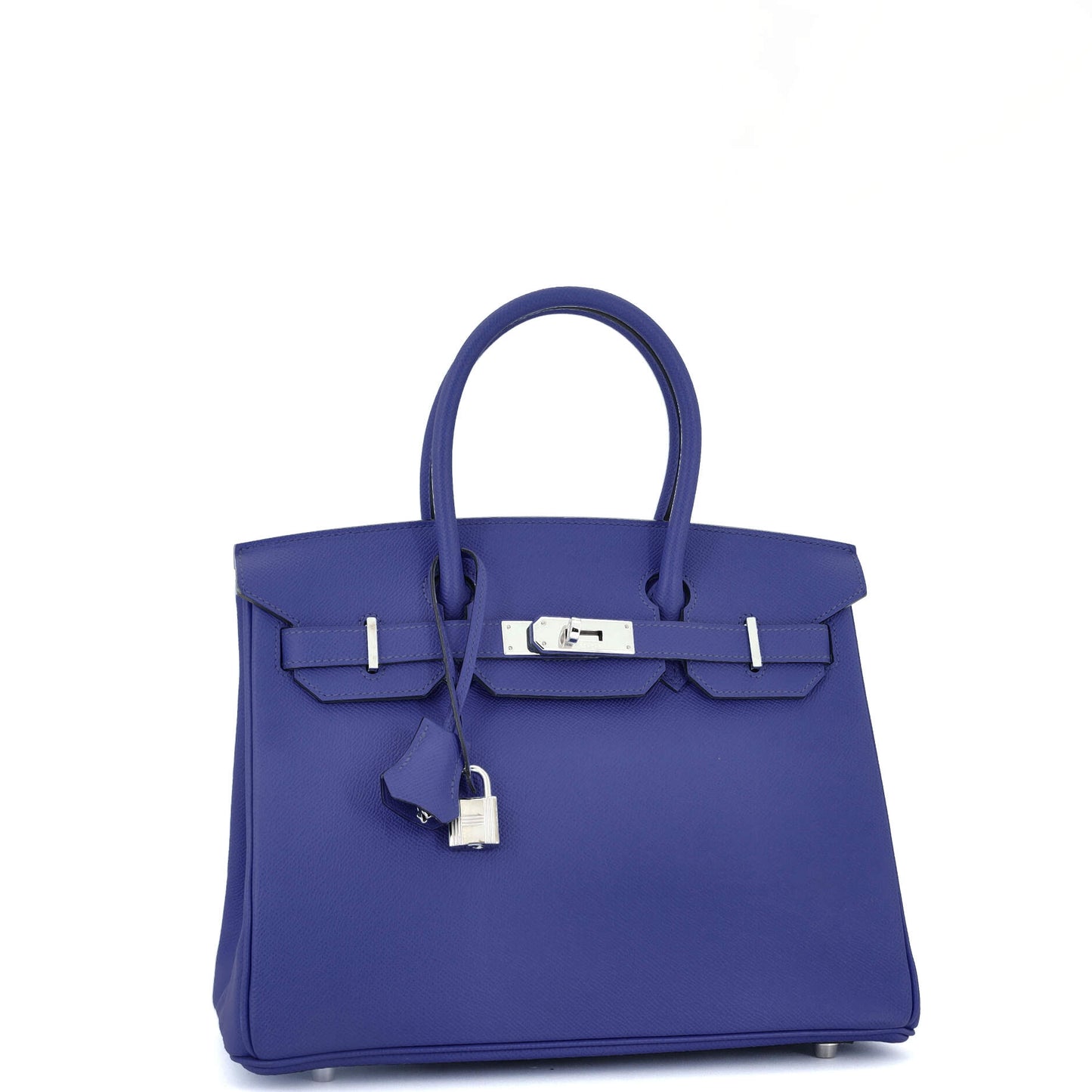 Birkin Handbag Bleu Electrique Epsom with Palladium Hardware 30