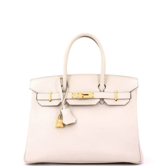 Birkin Handbag Light Epsom with Gold Hardware 30