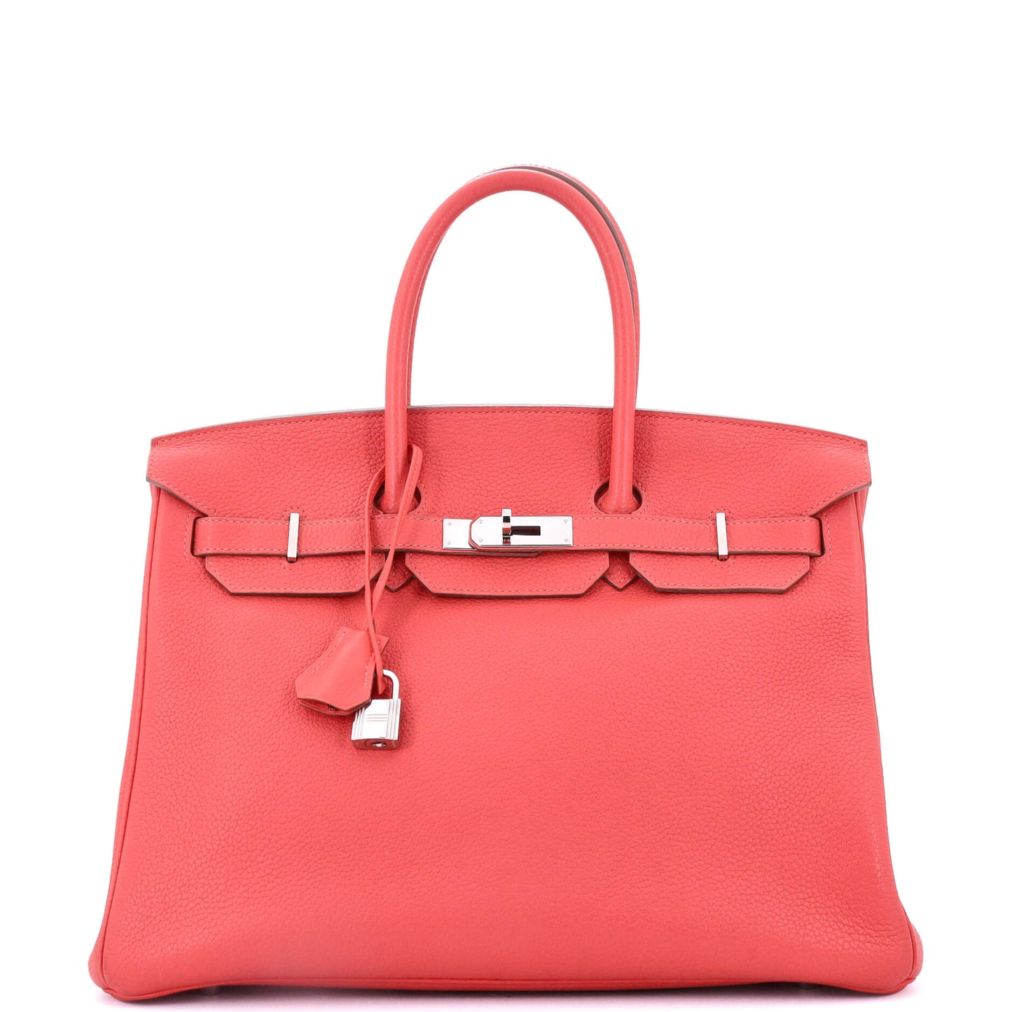 Birkin Handbag Rose Jaipur Clemence with Palladium Hardware 35