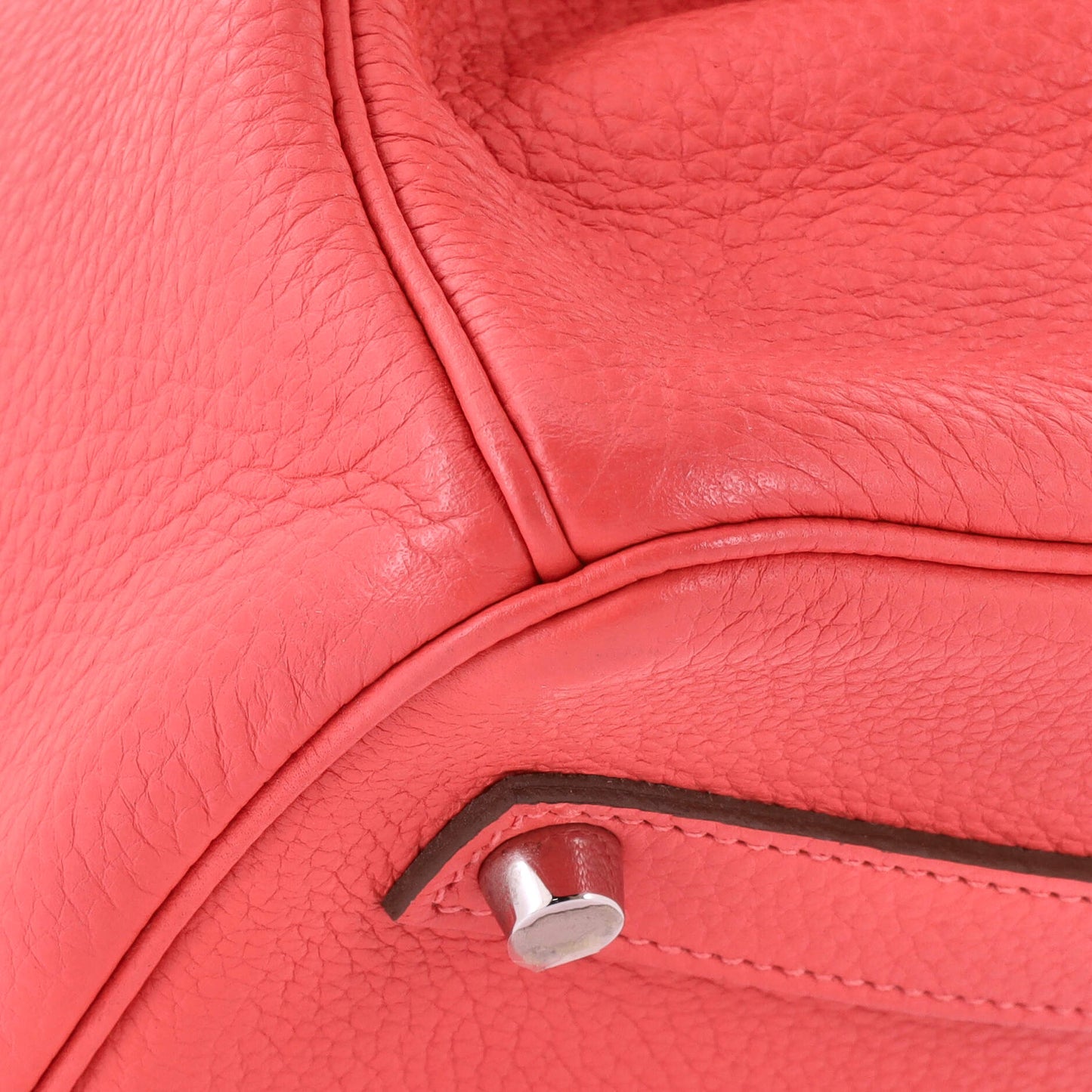 Birkin Handbag Rose Jaipur Clemence with Palladium Hardware 35