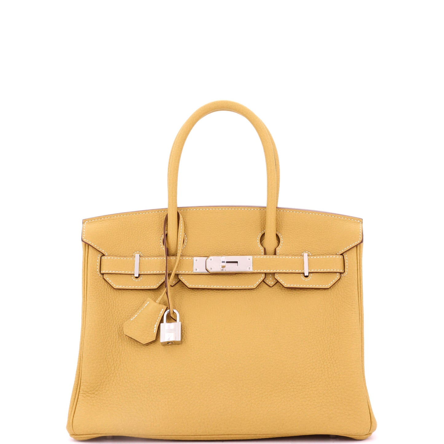 Birkin Handbag Curry Togo with Palladium Hardware 30