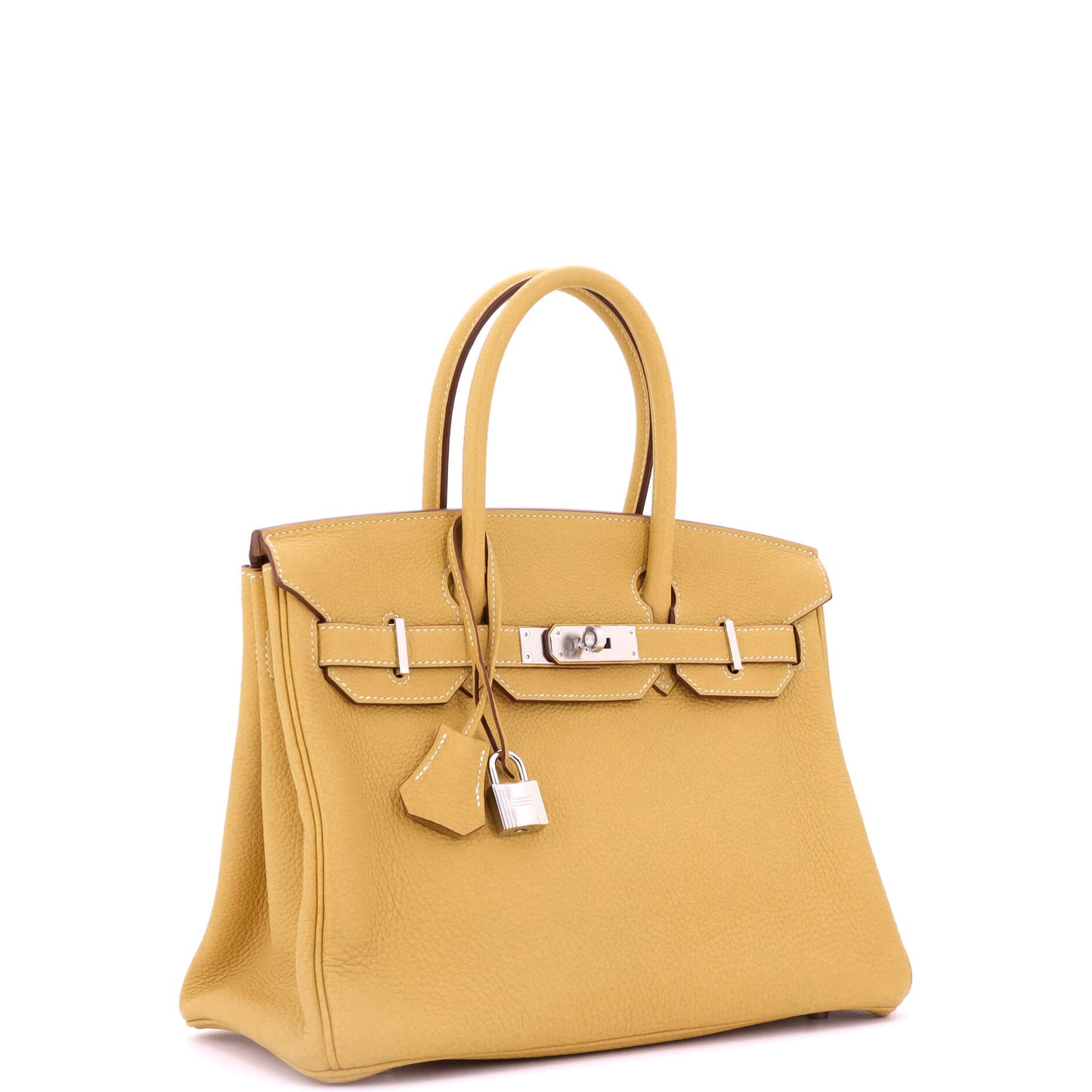 Birkin Handbag Curry Togo with Palladium Hardware 30