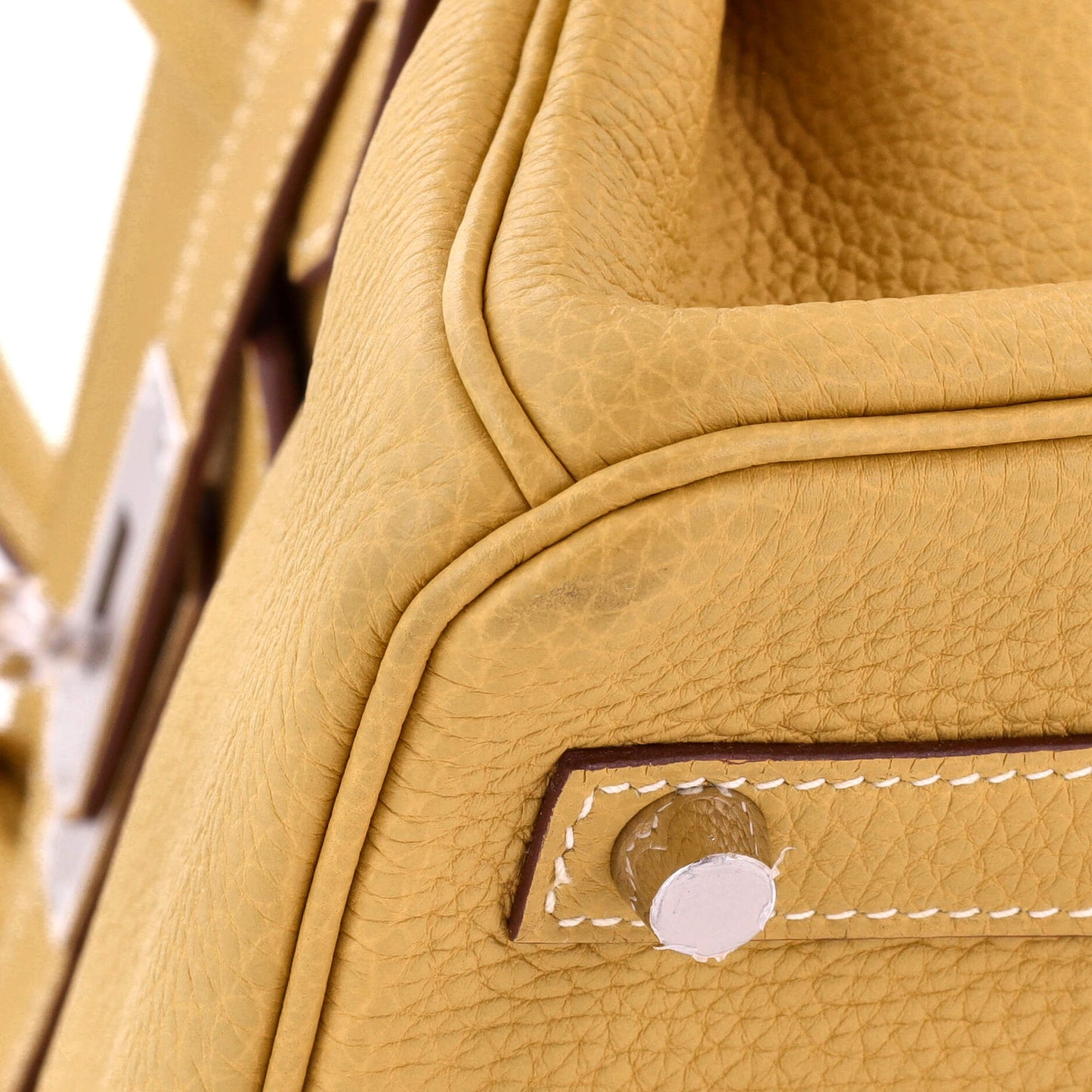 Birkin Handbag Curry Togo with Palladium Hardware 30