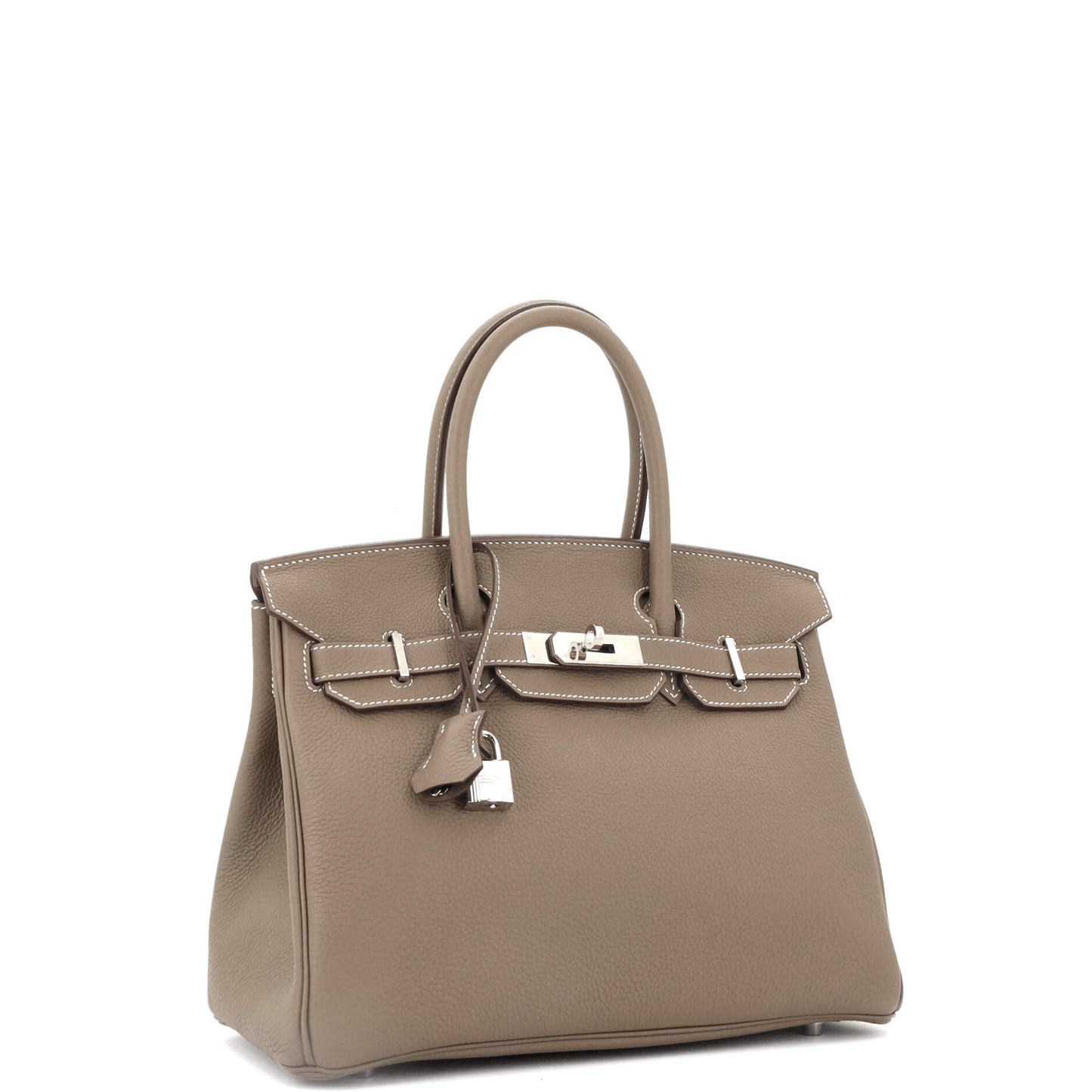 Birkin Handbag Grey Togo with Palladium Hardware 30