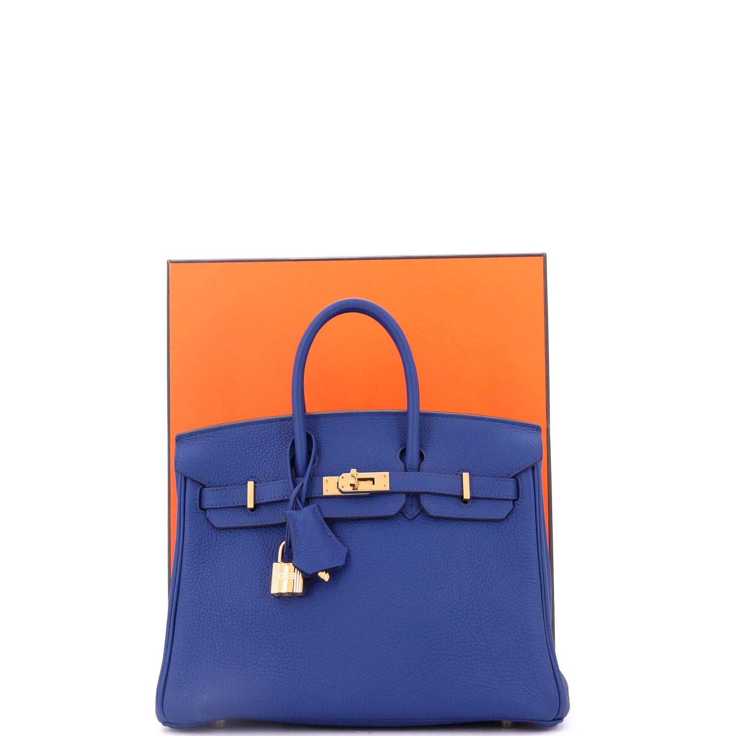 Birkin Handbag Bleu Royal Togo with Gold Hardware 25