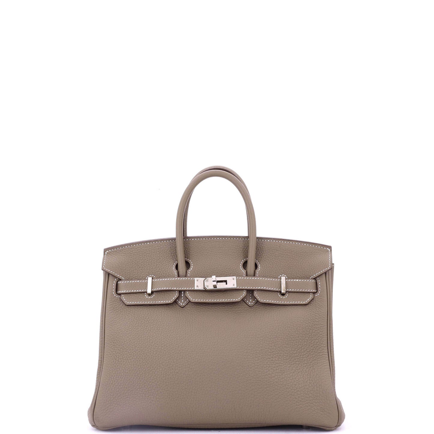 Birkin Handbag Grey Togo with Palladium Hardware 25