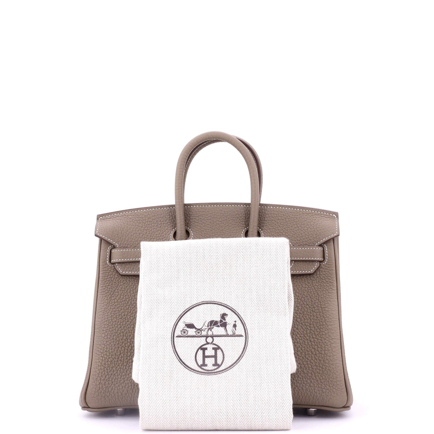 Birkin Handbag Grey Togo with Palladium Hardware 25