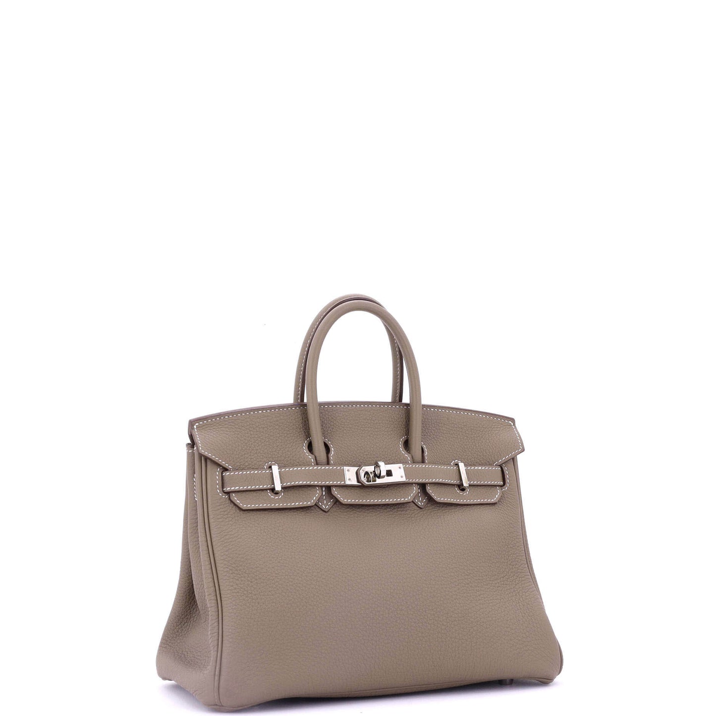 Birkin Handbag Grey Togo with Palladium Hardware 25